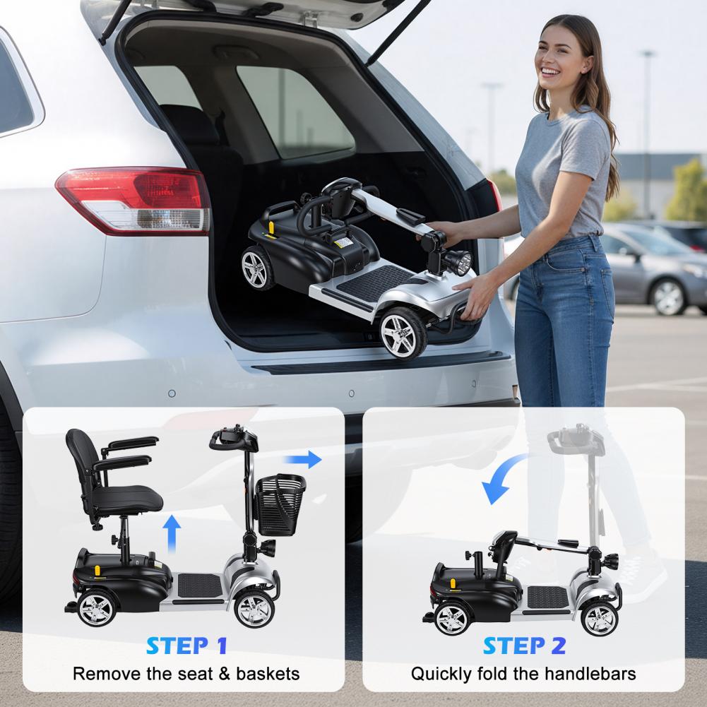 Mobiliteits scooter met LED-ve - Electric Scooter Charger recensie en prijs
