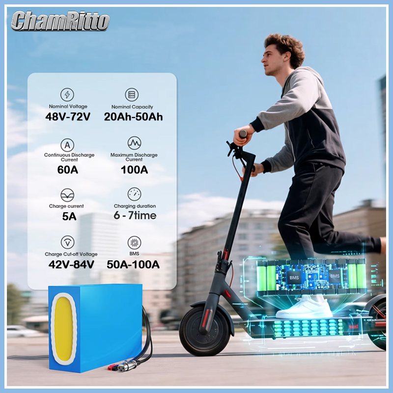 21700 E-bike Scooter Batterij  - 60V 30Ah 21700 Battery Pack recensie en prijs